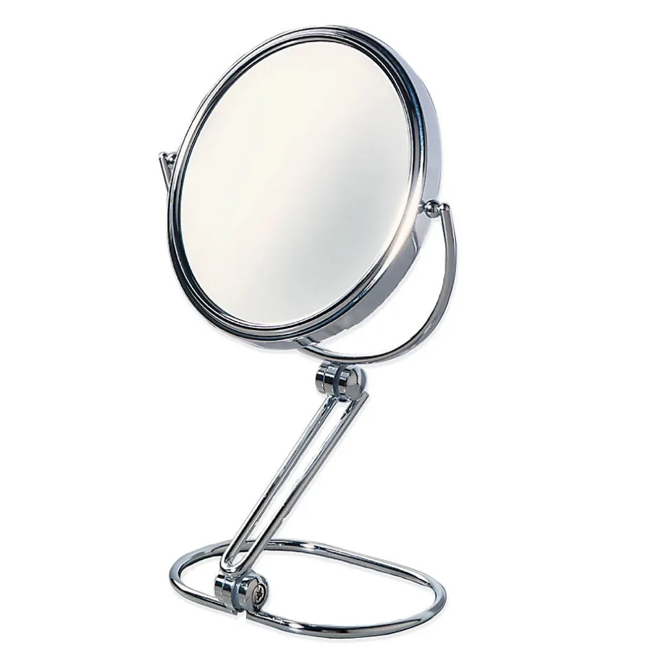 Kiamami Valentina Miroir De Table Double Face Grossissant 5X En Métal Chromé* Miroir Grossissant