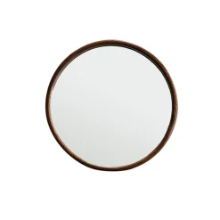 Berah Getah Miroir en mindi massif finition noyer 50 cm* Miroir Simple