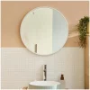 Mob-In Miroir en métal rond D60cm EMA Blanc