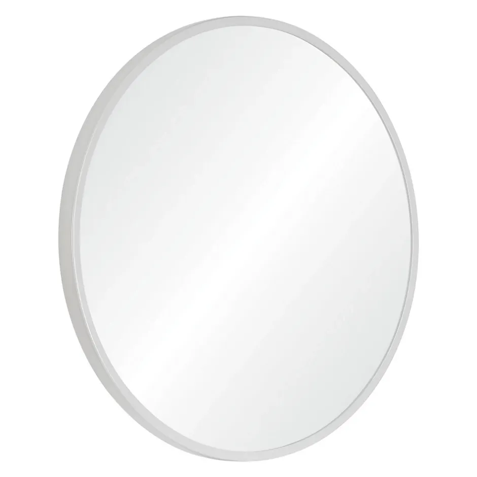 Mob-In Miroir en métal rond D60cm EMA Blanc
