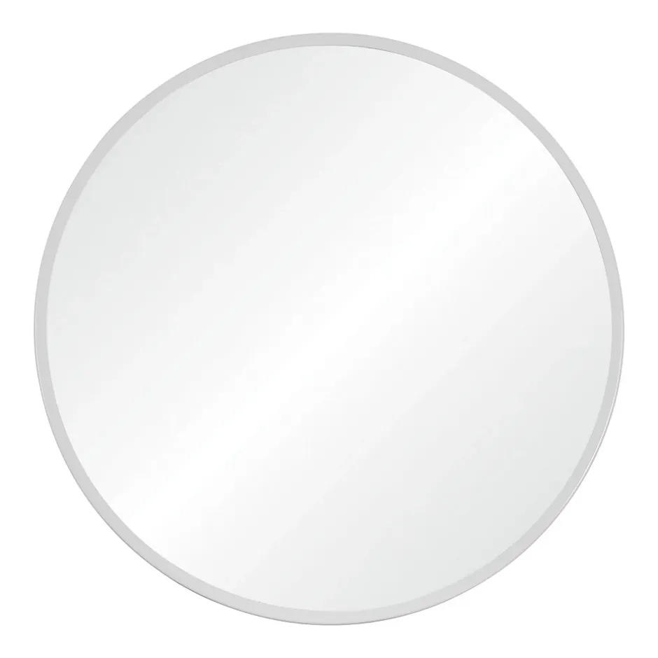 Mob-In Miroir en métal rond D60cm EMA Blanc