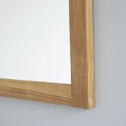 Berah Getah Miroir en teck massif 150x80 cm