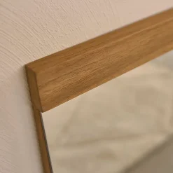 Berah Getah Miroir en teck recyclé massif 80 cm* Miroir Simple