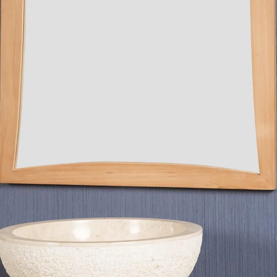 Wanda Collection Miroir en teck Tango 60 x 90 cm* Miroir Simple