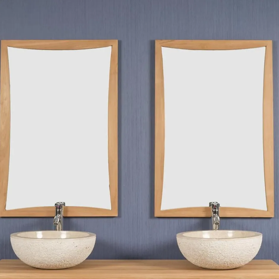 Wanda Collection Miroir en teck Tango 60 x 90 cm* Miroir Simple