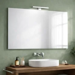 Kiamami Valentina Miroir Encastré Avec Lampe Chromée 100X70 Réversible* Miroir Lumineux