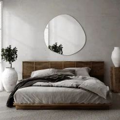 Tulup Miroir forme irrégulière 86 x 87 pour maquillage 1 pièce