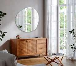 Tulup Miroir forme irrégulière 86 x 87 pour maquillage 1 pièce
