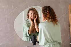 Tulup Miroir forme irrégulière 86 x 87 pour maquillage 1 pièce