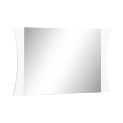 Dmora Miroir Frida, Miroir de salle de bain, 100% Made in Italy, 110x2h60 cm, Blanc brillant* Miroir Simple