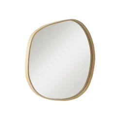 Mob-In Miroir galet chêne LEONIE 60x60cm