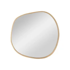 Mob-In Miroir galet chêne LEONIE 60x60cm