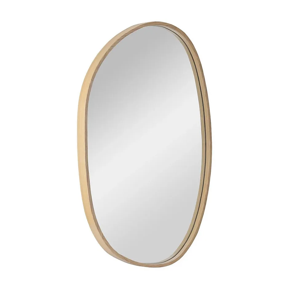 Mob-In Miroir galet réversible en chêne 40x65cm