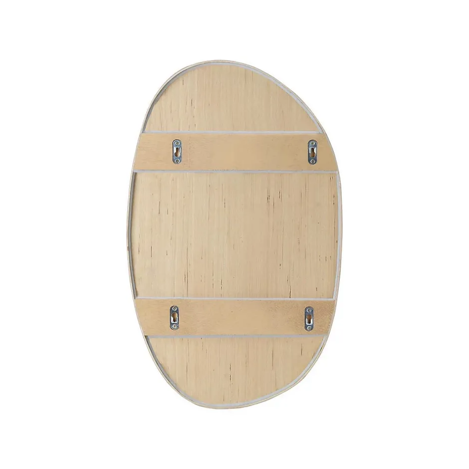 Mob-In Miroir galet réversible en chêne 40x65cm