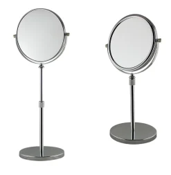 MPGlass Miroir grossissant double face sur pied télescopique, à poser, MP Glass Tess