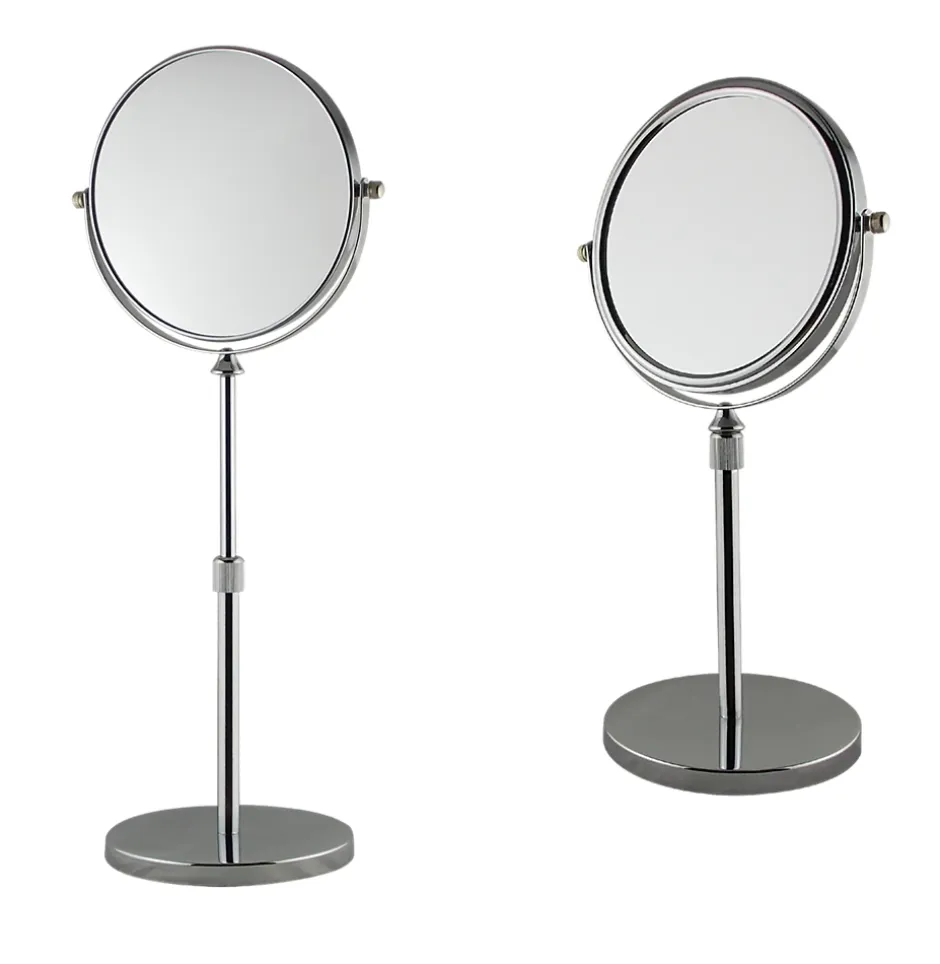 MPGlass Miroir grossissant double face sur pied télescopique, à poser, MP Glass Tess