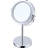 Guy Levasseur Miroir grossissant en métal inox à LED 12x12x30cm