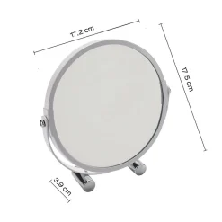 Kiamami Valentina Miroir Grossissant Rond À Deux Faces En Résine Blanche* Miroir Grossissant