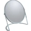 Spirella Miroir grossissant sur pied Acier AKIRA Bleu Glacé mat