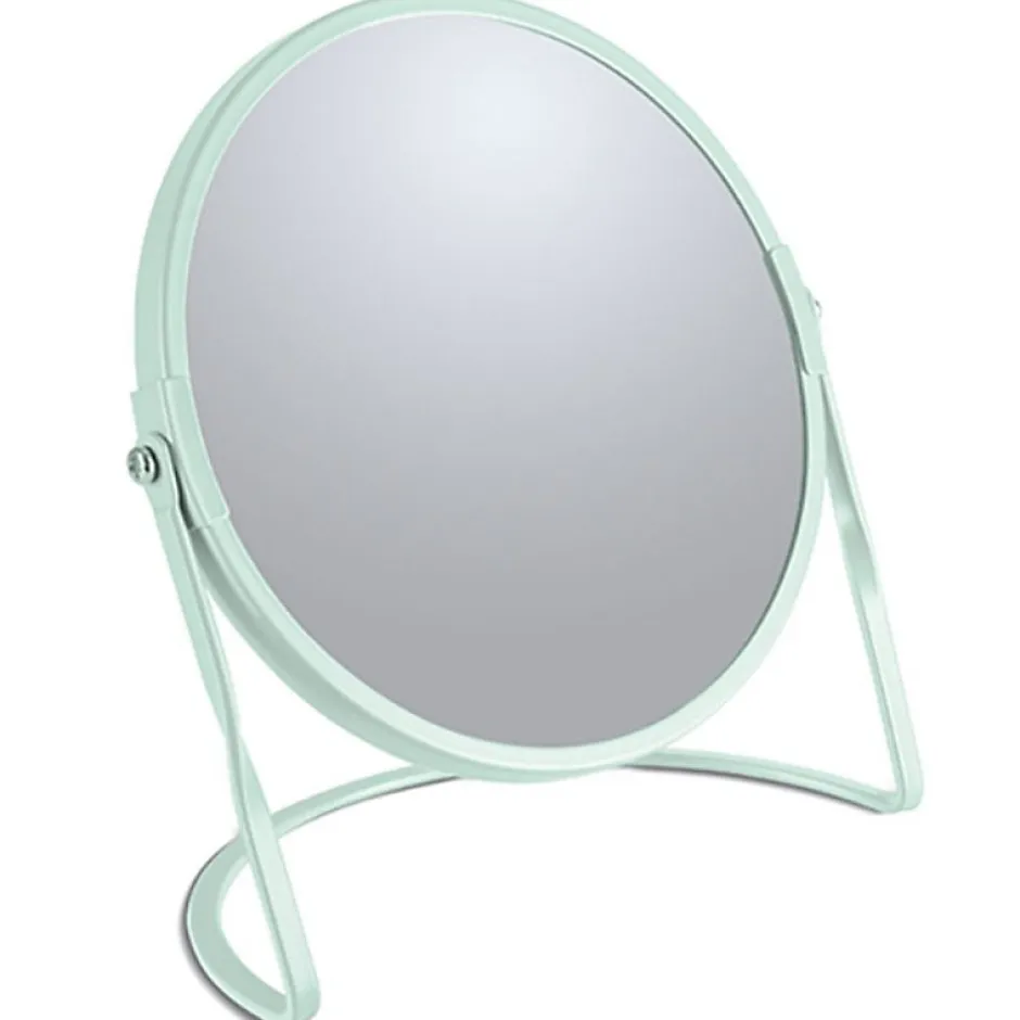 Spirella Miroir grossissant sur pied Acier AKIRA Vert Glacé mat