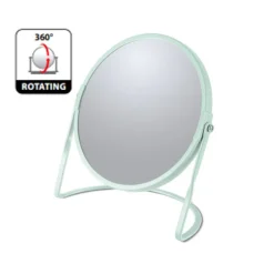 Spirella Miroir grossissant sur pied Acier AKIRA Vert Glacé mat