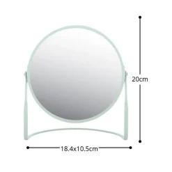 Spirella Miroir grossissant sur pied Acier AKIRA Vert Glacé mat