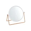 MSV Miroir grossissant sur pied PRETTY Effet Cuivré Blanc* Miroir Grossissant