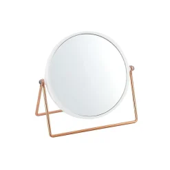 MSV Miroir grossissant sur pied PRETTY Effet Cuivré Blanc* Miroir Grossissant