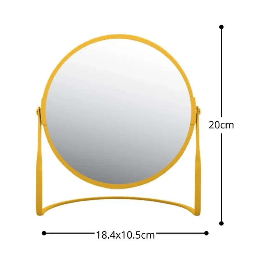 Spirella Miroir grossissant sur pied Acier AKIRA Safran mat* Miroir Grossissant