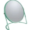 Spirella Miroir grossissant sur pied Acier AKIRA Vert mat