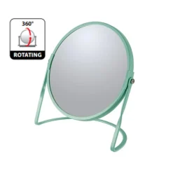 Spirella Miroir grossissant sur pied Acier AKIRA Vert mat