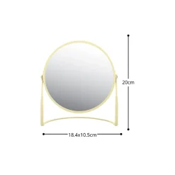 Spirella Miroir grossissant sur pied Acier AKIRA Jaune mat