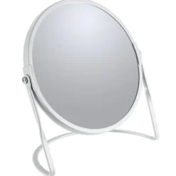 Spirella Miroir grossissant sur pied Acier AKIRA Blanc mat* Miroir Grossissant