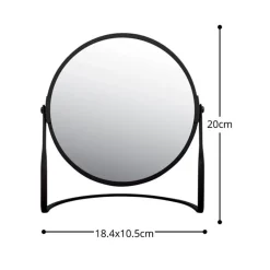 Spirella Miroir grossissant sur pied Acier AKIRA Noir mat* Miroir Grossissant