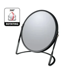 Spirella Miroir grossissant sur pied Acier AKIRA Noir mat* Miroir Grossissant