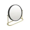 Spirella Miroir grossissant sur pied Acier BLY Noir mat Doré