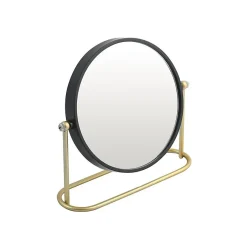 Spirella Miroir grossissant sur pied Acier BLY Noir mat Doré