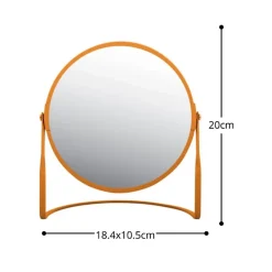 Spirella Miroir grossissant sur pied Acier AKIRA Orange mat