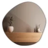 Tulup Miroir irrégulier sans cadre 48 x 48 moderne 1 pièce