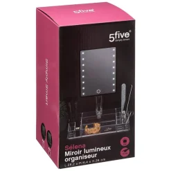 5Five Miroir led 14 compartiments Transparent Selena -* Miroir Simple