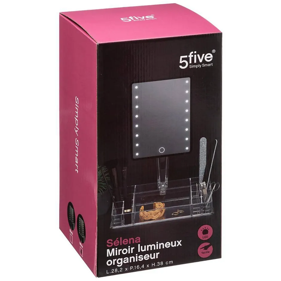 5Five Miroir led 14 compartiments Transparent Selena -* Miroir Simple