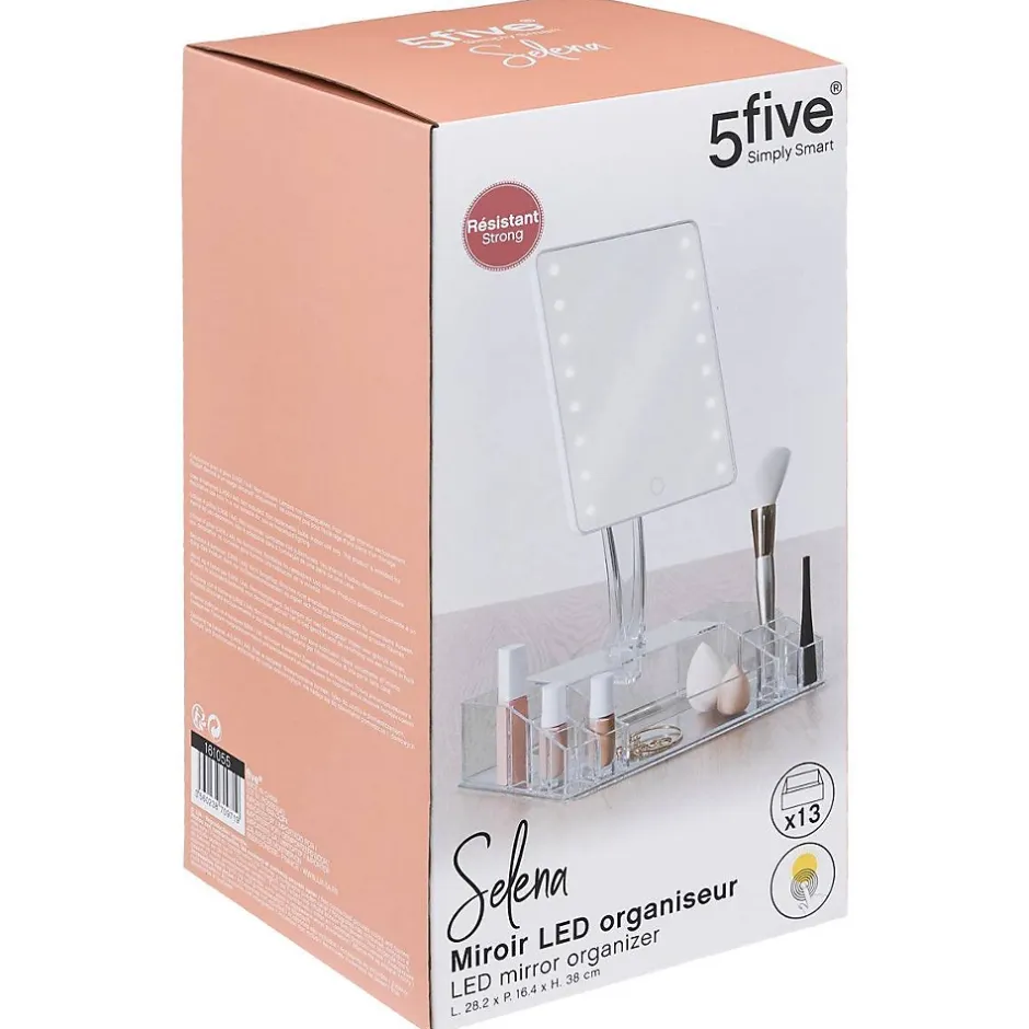 5Five Miroir led 14 compartiments Transparent Selena -* Miroir Simple
