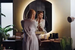 Tulup Miroir LED forme originale 70x80 cm lumière neutre 1 pc* Miroir Lumineux