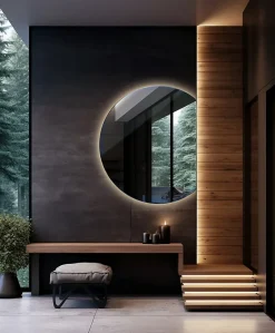 Tulup Miroir LED forme originale 70x80 cm lumière neutre 1 pc* Miroir Lumineux