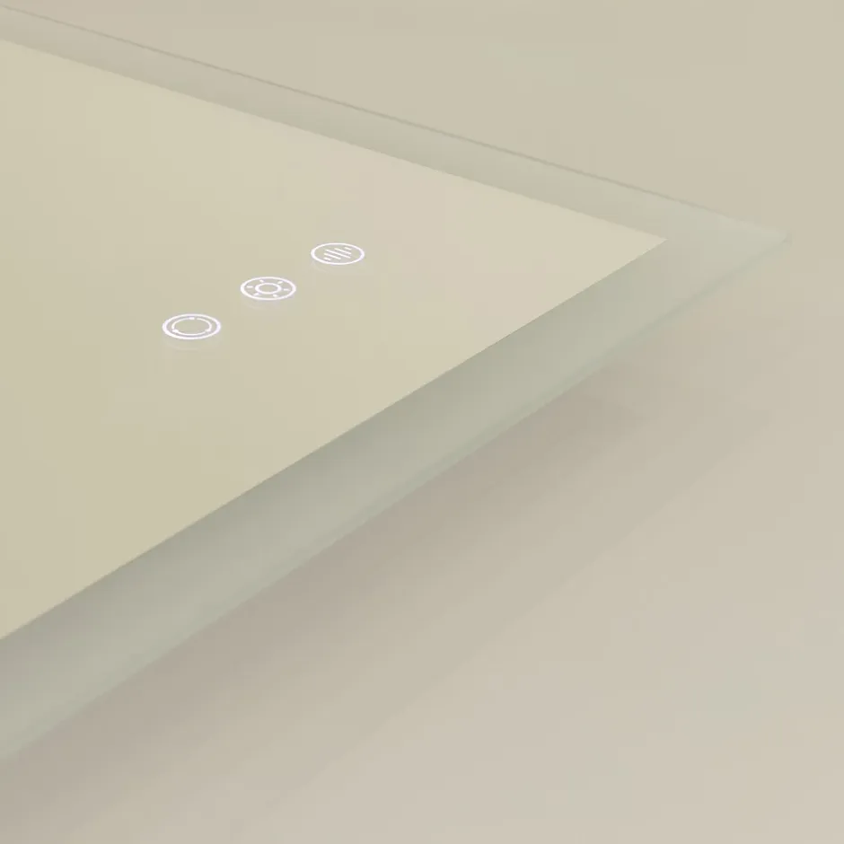 Saniverre Miroir LED lumineux TEMEO 60 x 80 cm (ou 80x60) antibuée + intensité 2100 lms & couleur réglables salle de bain -* Miroir Lumineux