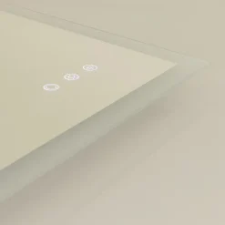 Saniverre Miroir LED lumineux TEMEO 80 x 100 cm (ou 100x80) antibuée + intensité 2100 lms & couleur réglables salle de bain -