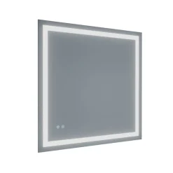 Cuisibane Miroir LED modulable et antibuée VISTA PLUS - 80x80 cm* Miroir Lumineux