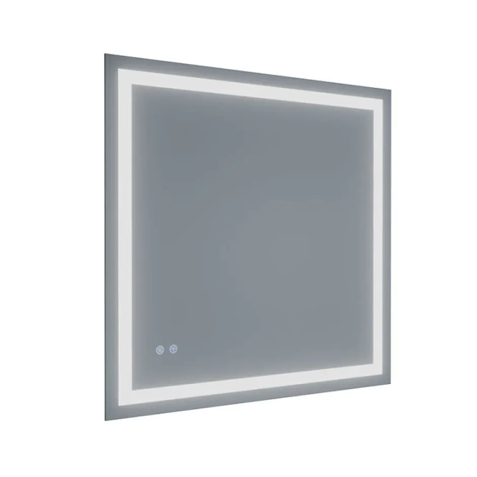 Cuisibane Miroir LED modulable et antibuée VISTA PLUS - 80x80 cm* Miroir Lumineux