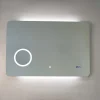 Kiamami Valentina Miroir Led 100X70 Avec Allumage Tactile Et Horloge Digitale Intégrée