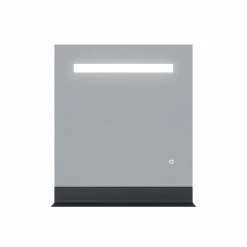 Cuisibane Miroir lumineux antibuée ETAL 70x80 cm avec tablette de rangement* Miroir Lumineux